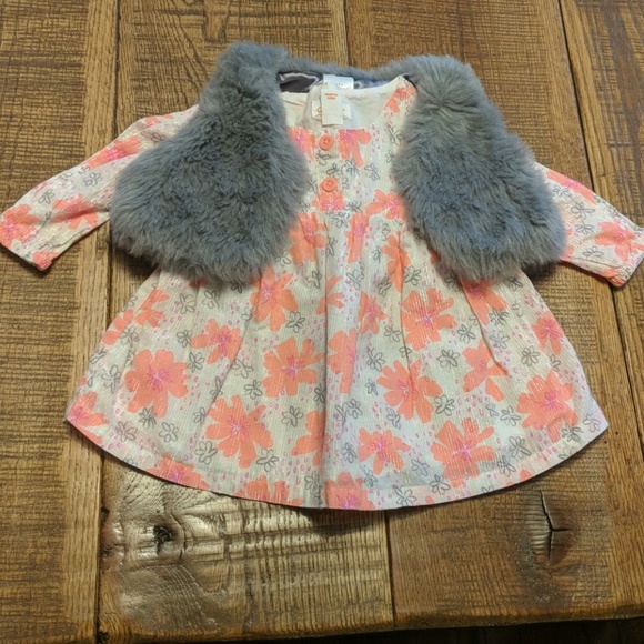 Cat & Jack Other - ⭐Cat & Jack Blouse with Furr Vest
